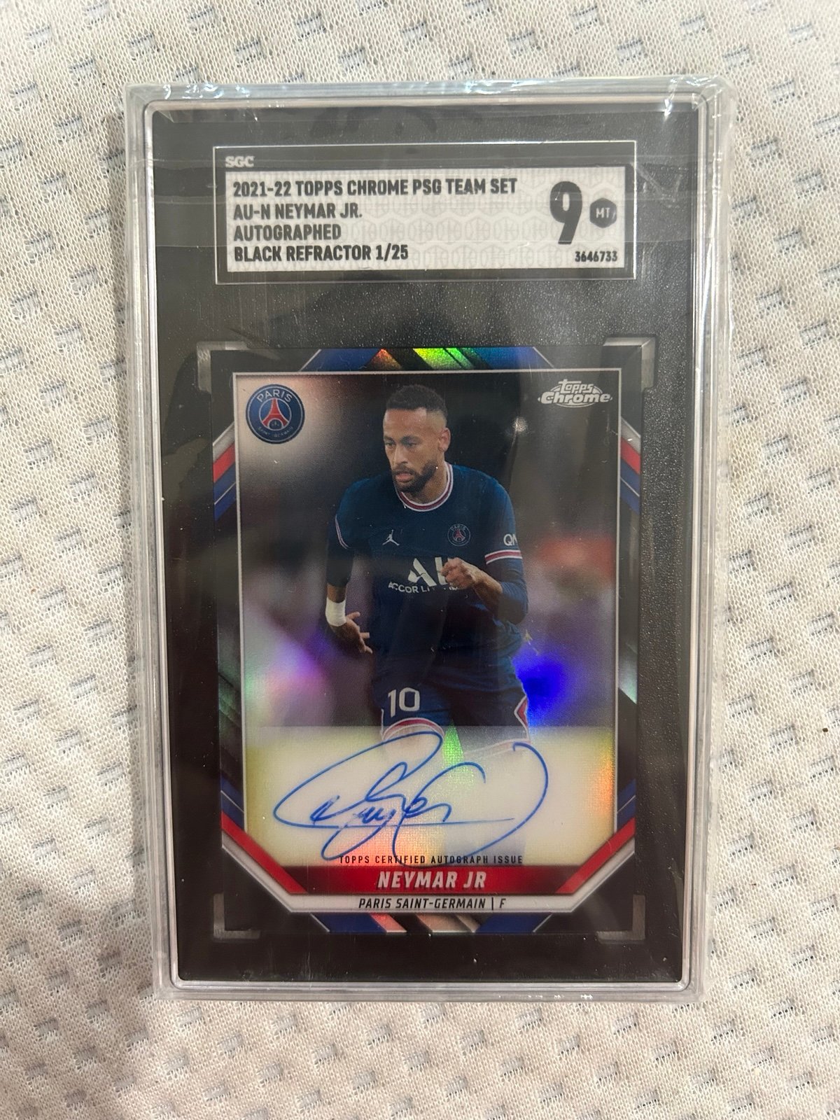 Neymar Topps Chrome Auto 1/25