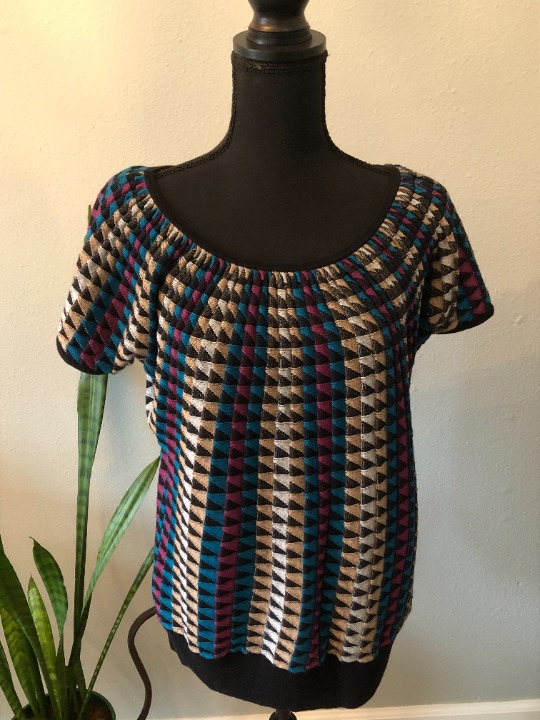 Saks Fifth Avenue Black Label Short Sleeve Sweater Tunic - NWOT