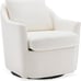 COLAMY Swivel Accent Chair Armchair, Upholstered Round Barrel Chair, 360°