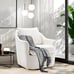 COLAMY Swivel Accent Chair Armchair, Upholstered Round Barrel Chair, 360°