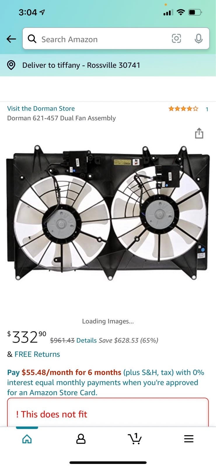 Dorman 621-457 Radiator Fan