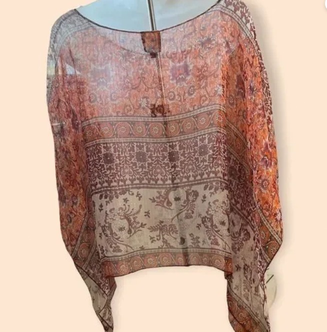 Blue Moon Women’s Top Floral Kimono Sleeve Pullover