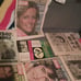 Vintage lot of 17 Elvis Presley newspapers, magazines, concert program. And book