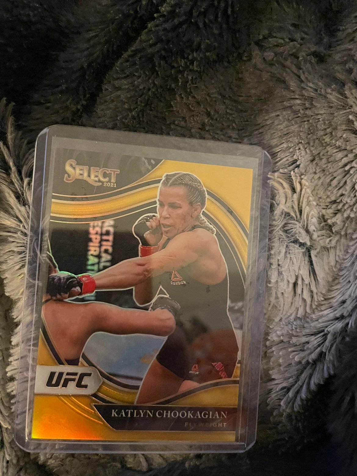 Panini select ufc gold prizm katlyn chookagian /10