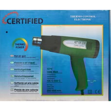 Certified Hot Air Gun with Thermo Control Electronics 1500w Adjustable Temp
