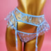 Floral Embroidery Underwire Garter Set