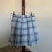 Blue good quality plaid skirt