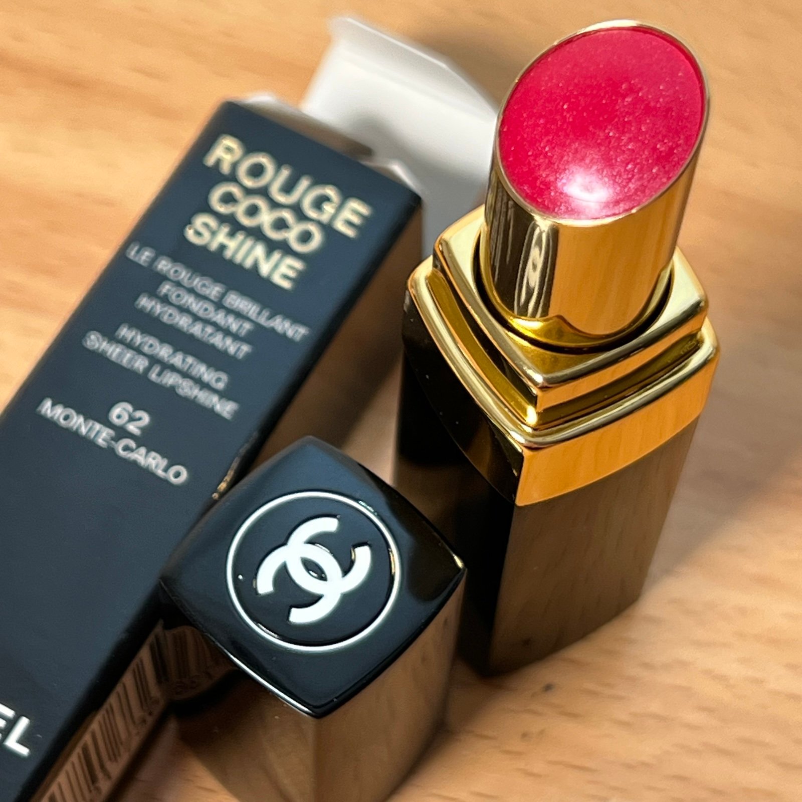 Chanel Rouge Coco Shine 62 Monte-Carlo Discontinued Lipstick