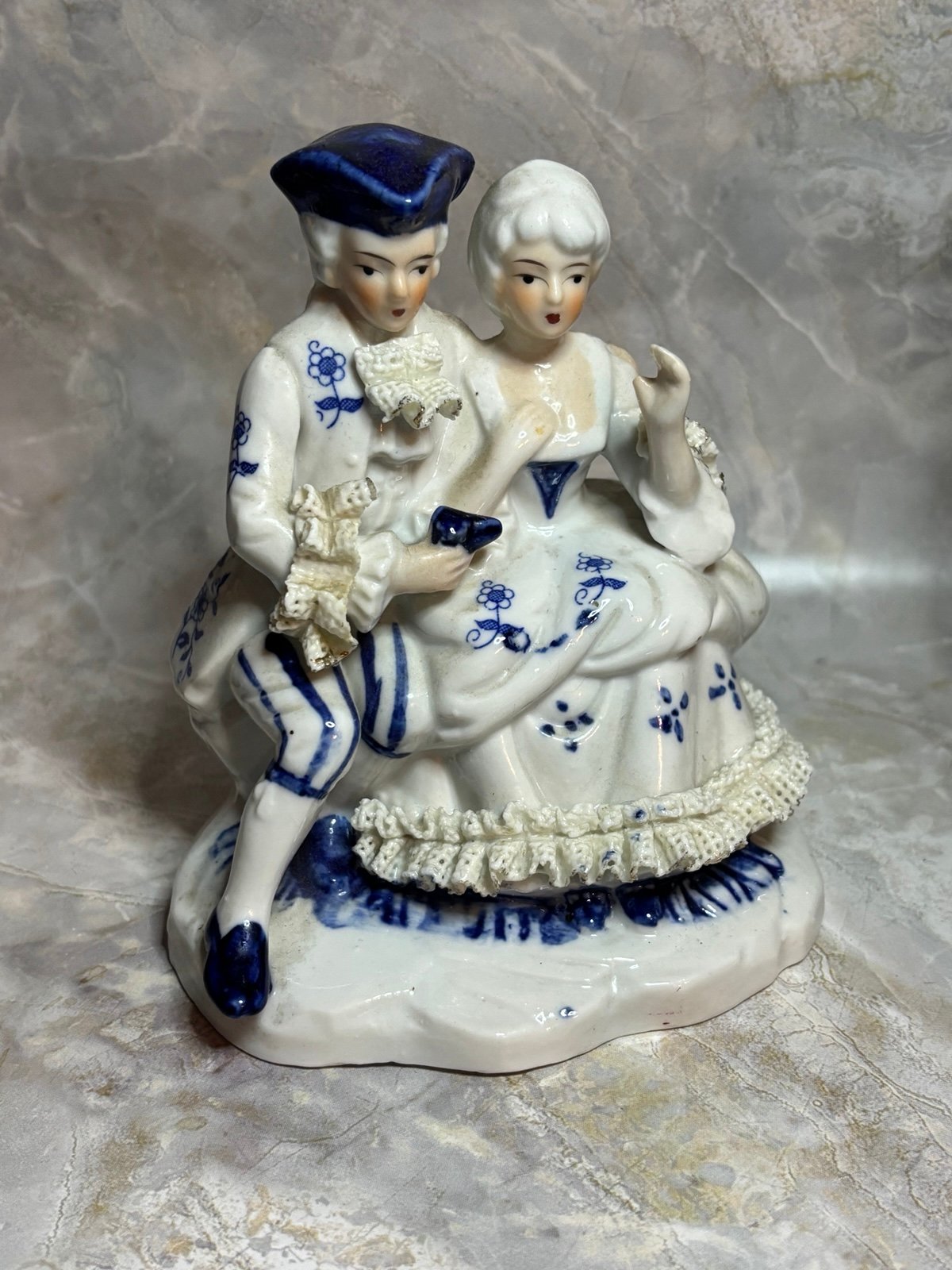 Vintage Porcelain Romantic Figurine