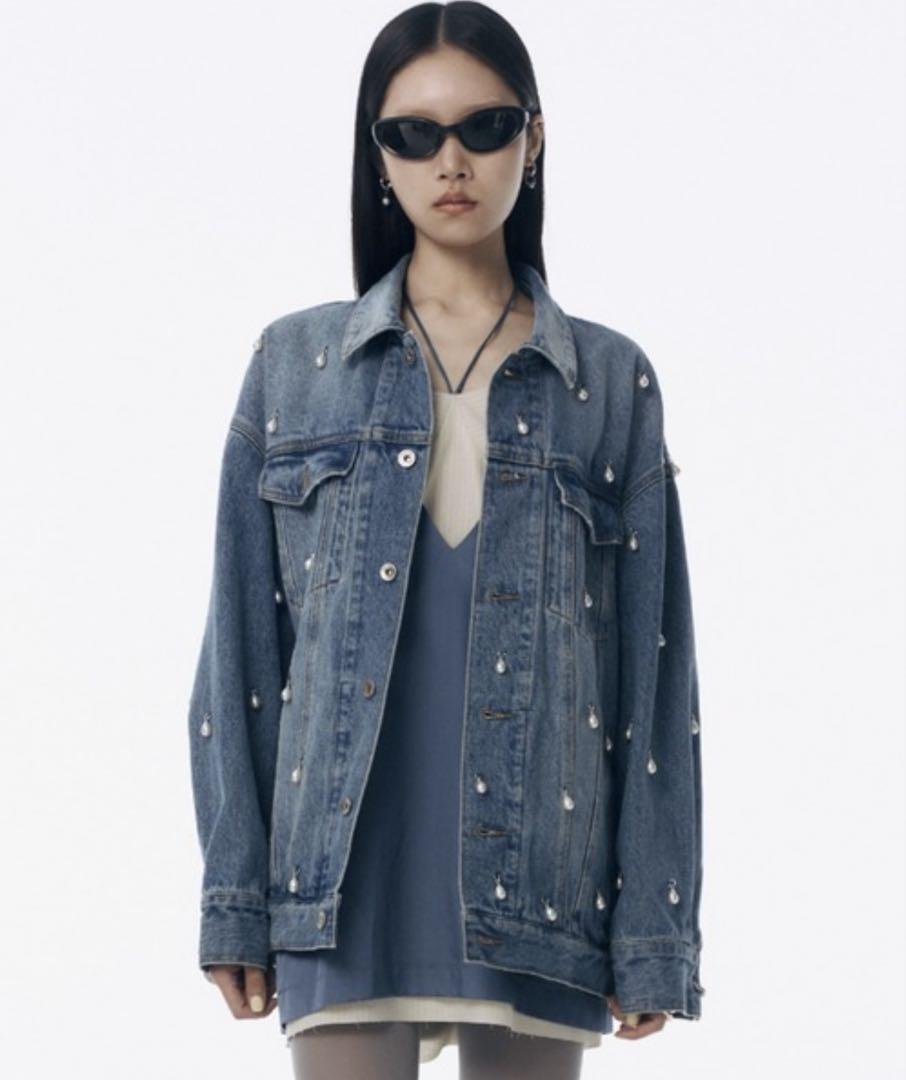 最大15%OFFクーポン Jose Moon Jacket (Denim G-jacket/Coat Pearl-embellished ジャケット・アウター