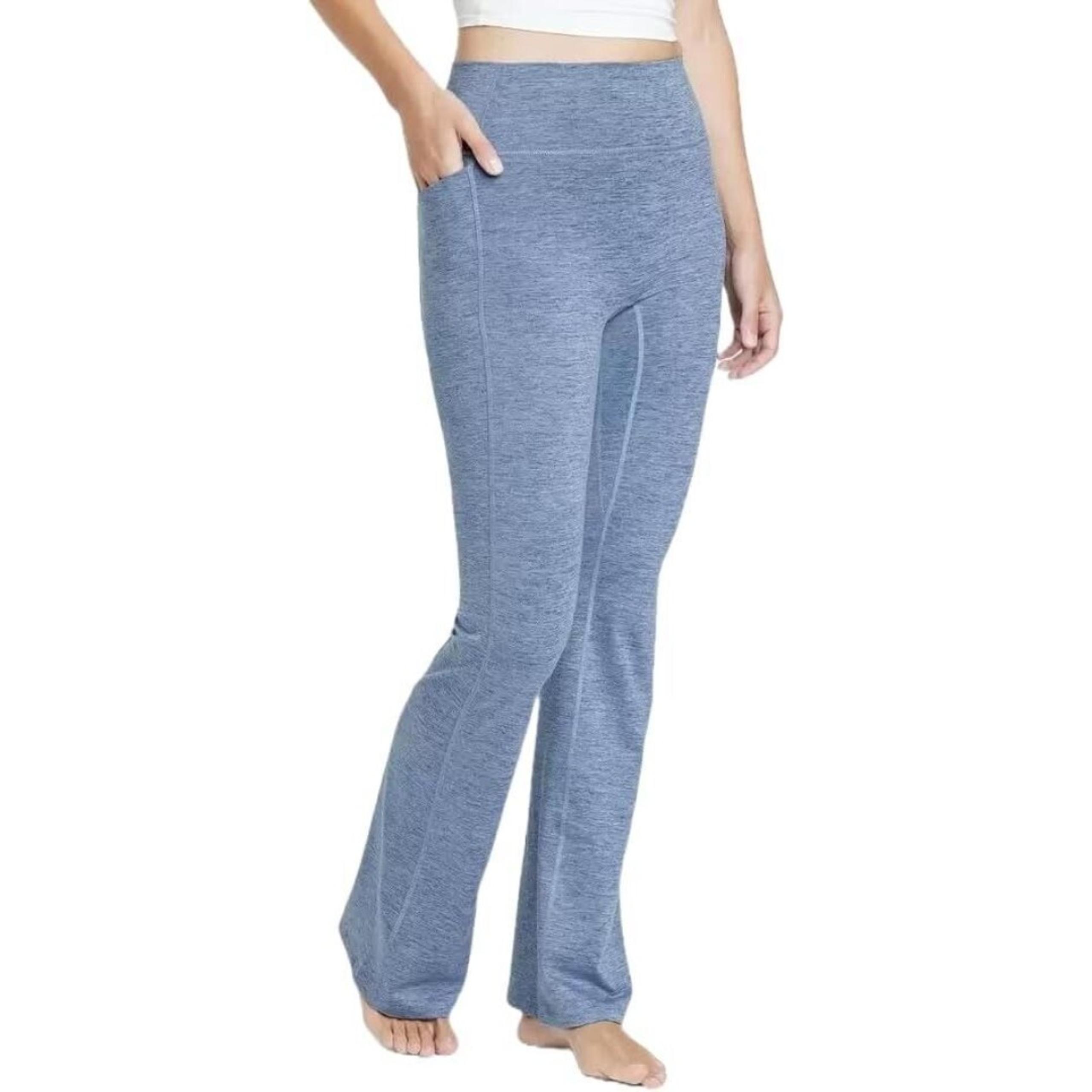 All In Motion Ultra High Rise Flare Leggings Womens XS Heathered Activewear NWT