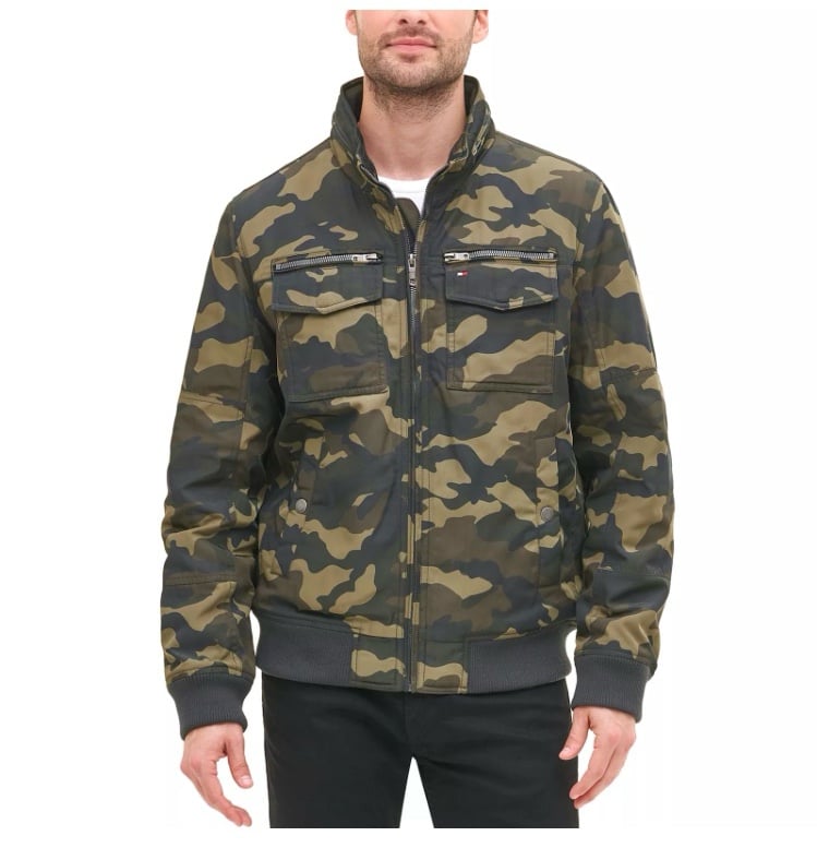 Men’s Tommy Hilfiger Camo Performance Bomber Jacket size XL