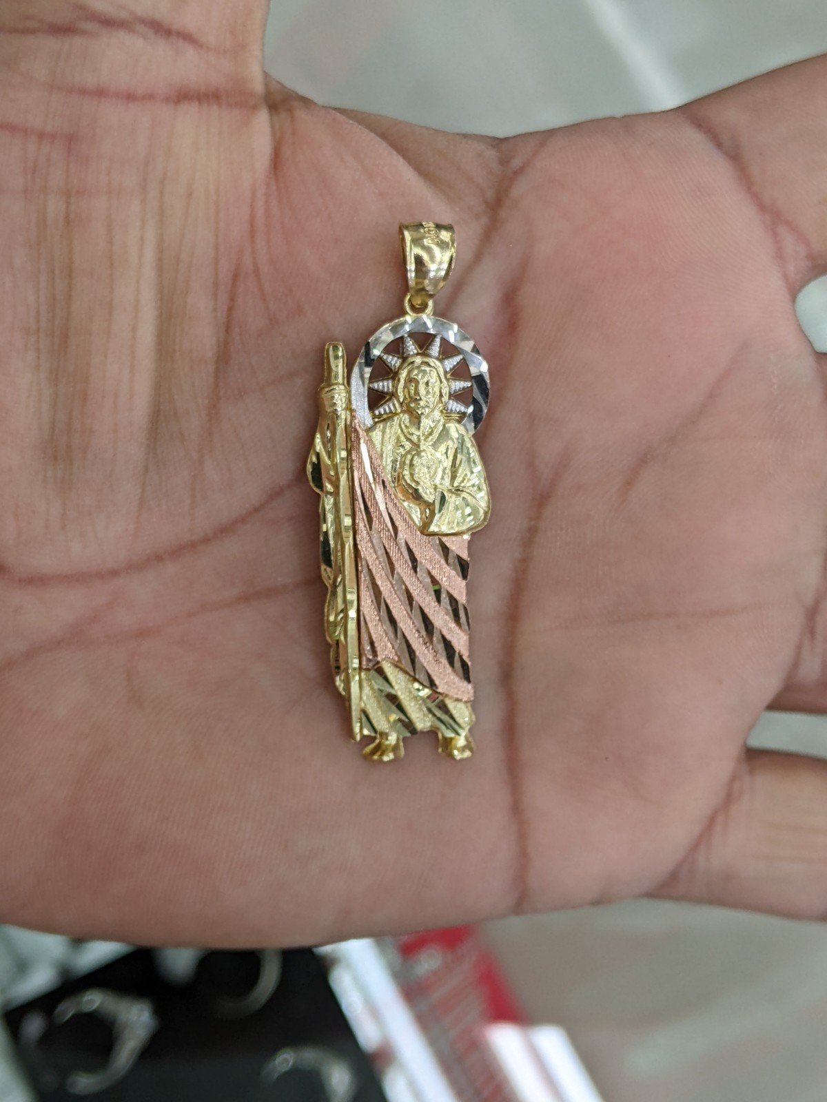 10kt Real Gold Saint Jude Pendant