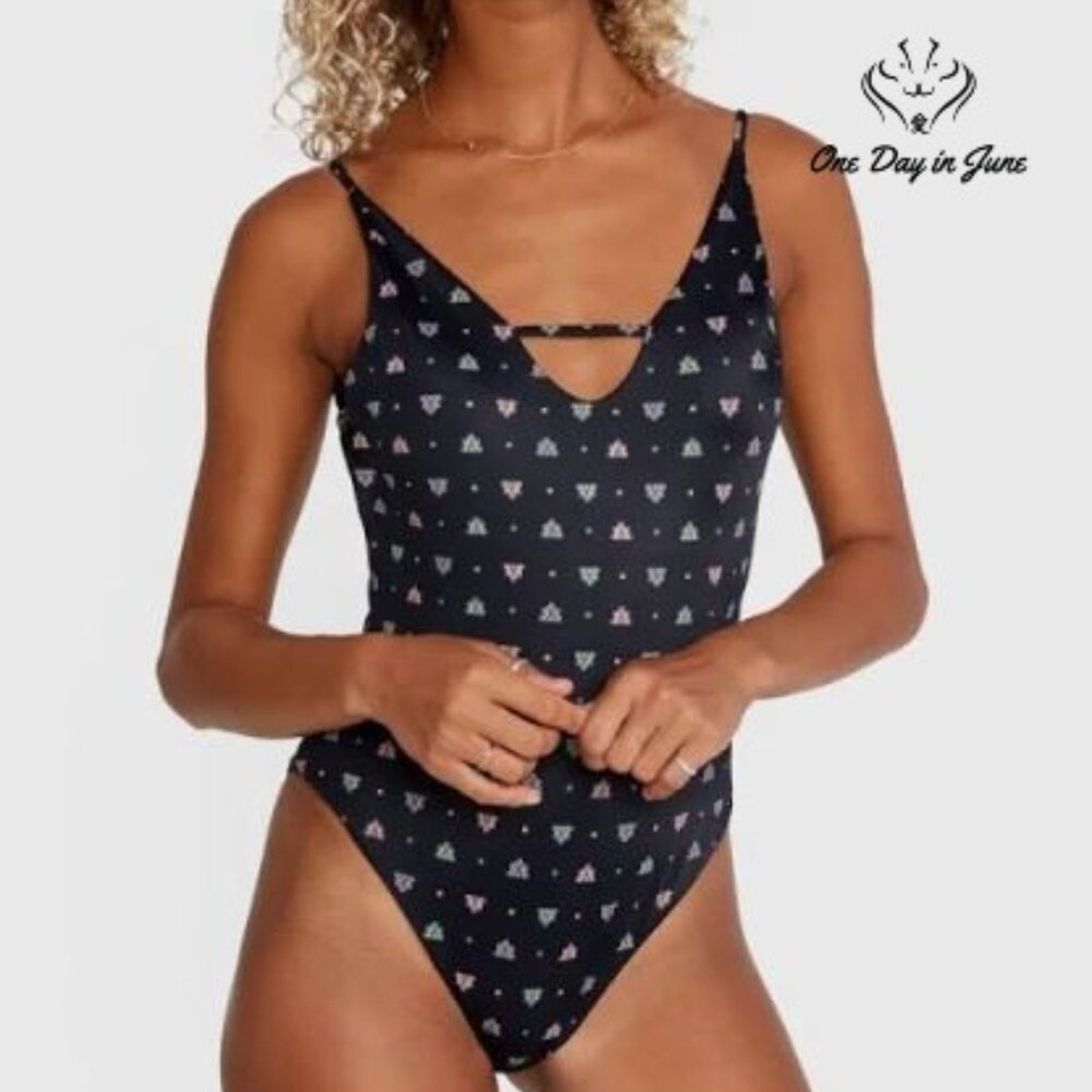 RVCA Foulard Medium Coverage One Piece Swimsuit Size M