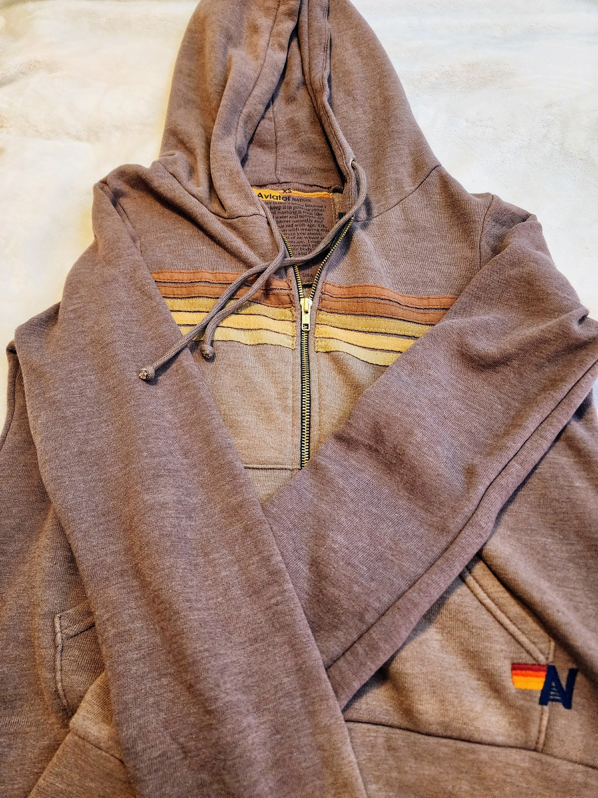 Aviator nation zip hoodie