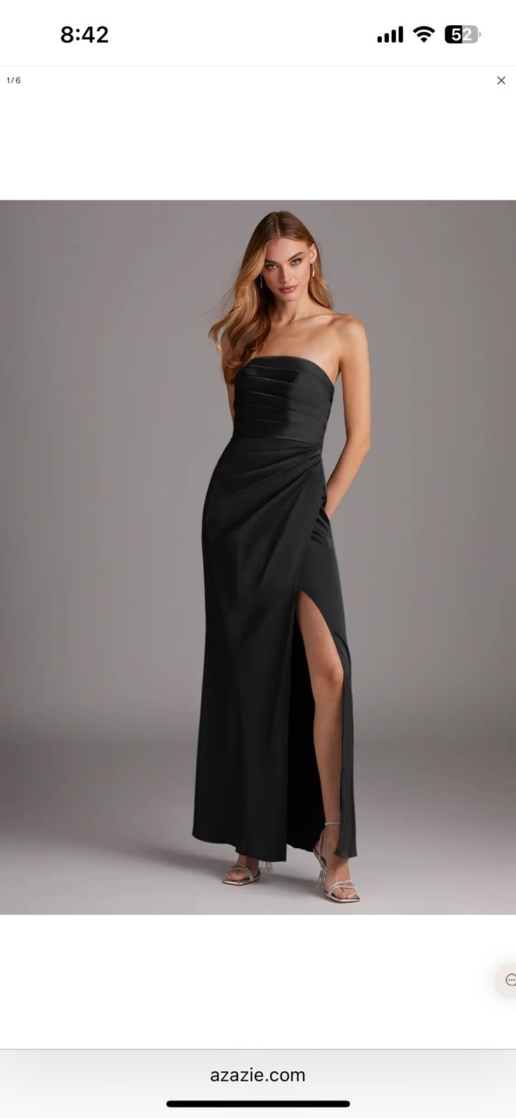 Azazie Lexie Dress in Black