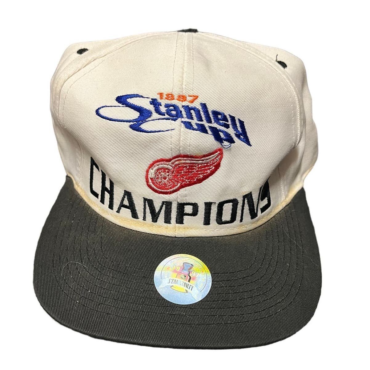 Detroit Red Wings 1997 Stanley Cup Champions Baseball Hat Offical License logo 7