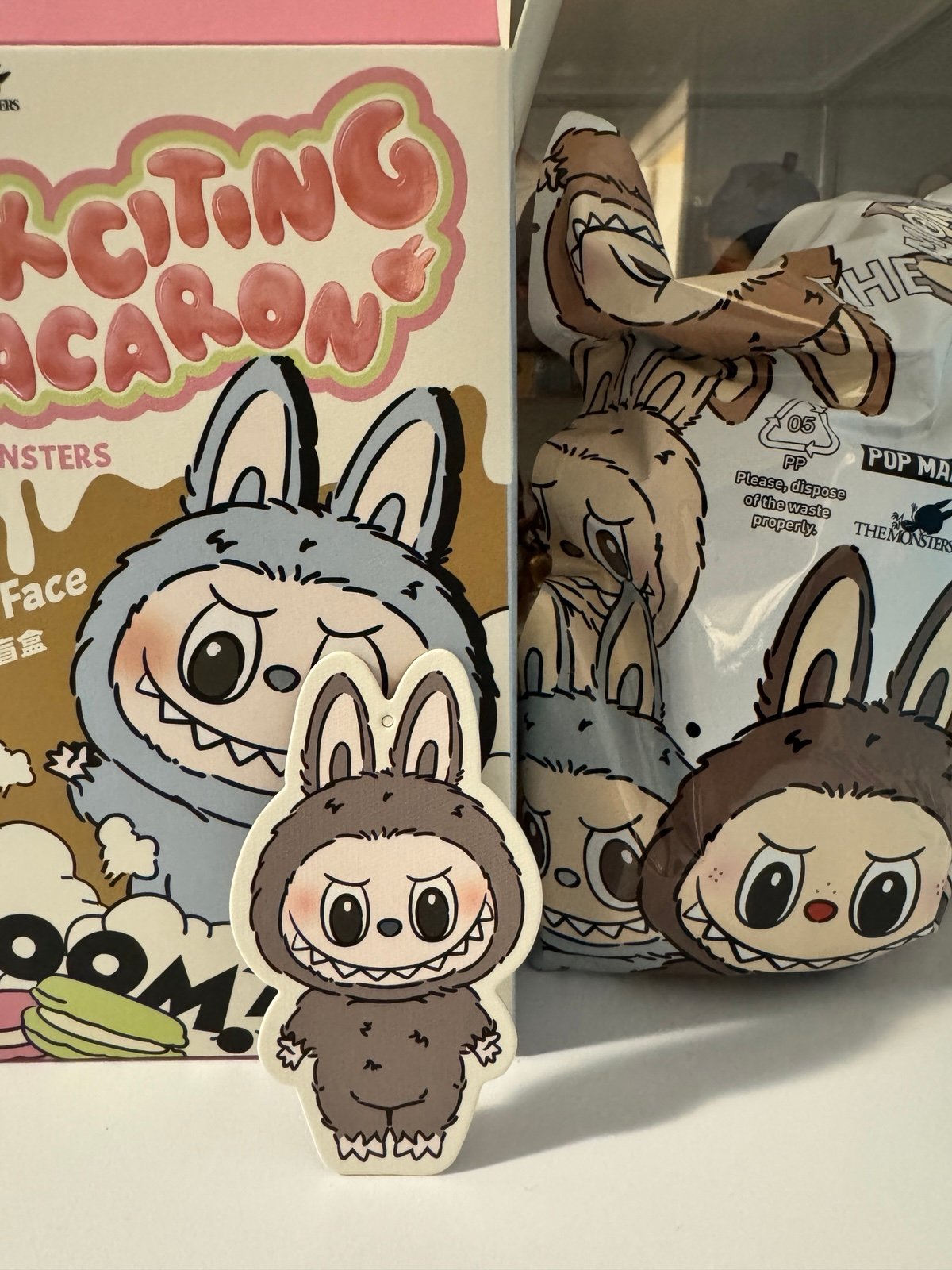 Labubu Exciting Macaron Vinyl Plush - Sesame Bean