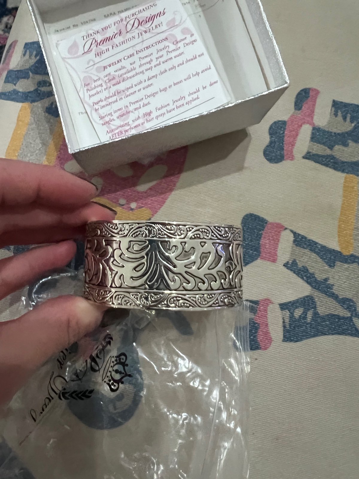 Sterling silver cuff