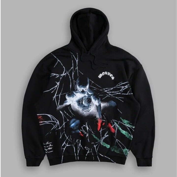 Darc Sport Spider Man Mister Negative Side By Side Bishop Hoodie Black XL RARE