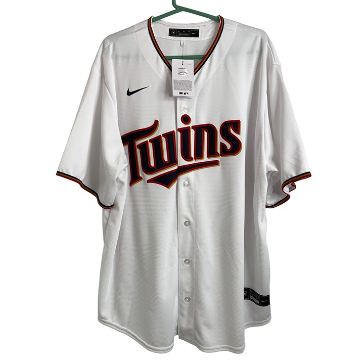 Sewn Letters MLB Shirts Minnesota Twins Jersey 2XL Mens 7017 Nike NWT Baseball