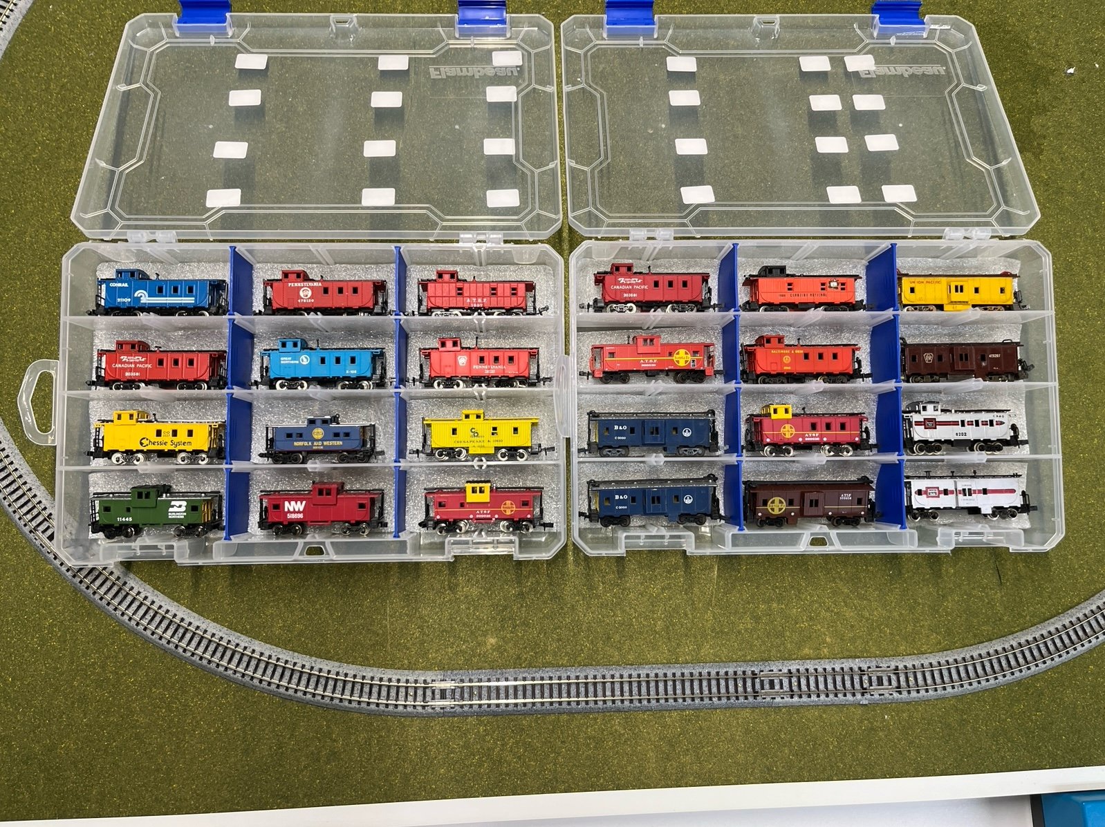 N gauge caboose collection.