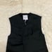 Unused Anrealage SATIN VEST Satin Vest Black