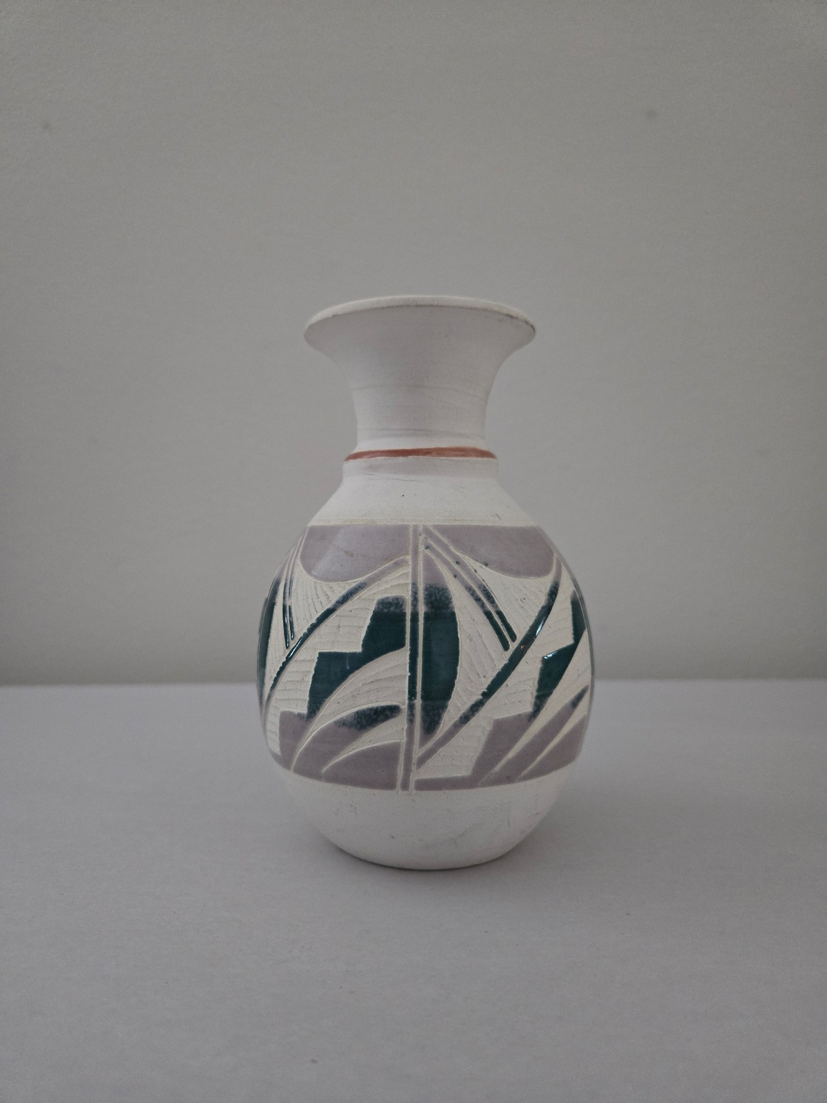 VTG Mexico Acevloza Native American Pueblo Handcrafted Painted Pottery Vase EUC