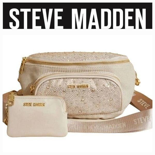 Steve Madden BStorm Rhinestone Crossbody Bag w/Wallet