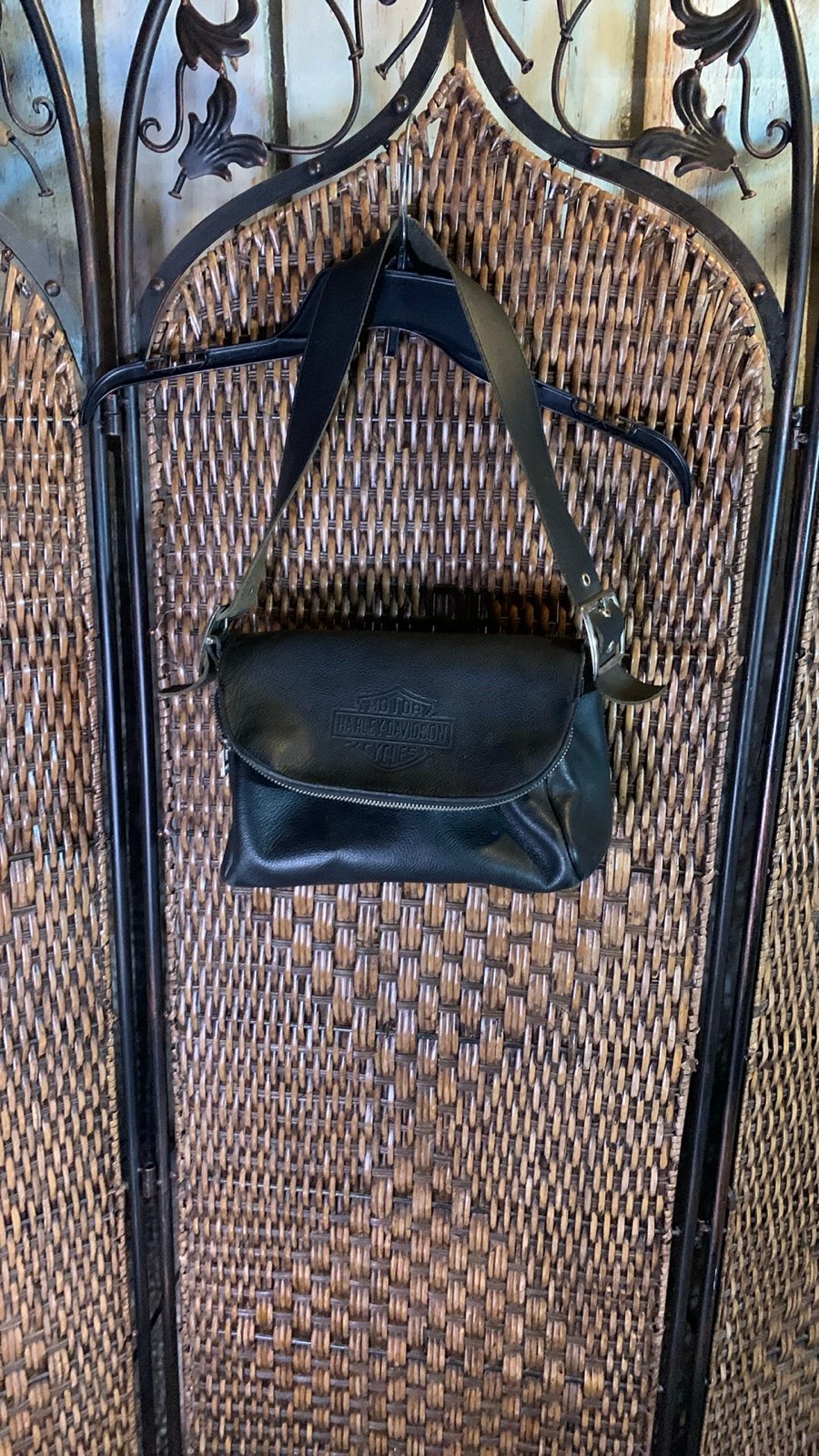 Harley-Davidson Black Purse with Zipper Pouch