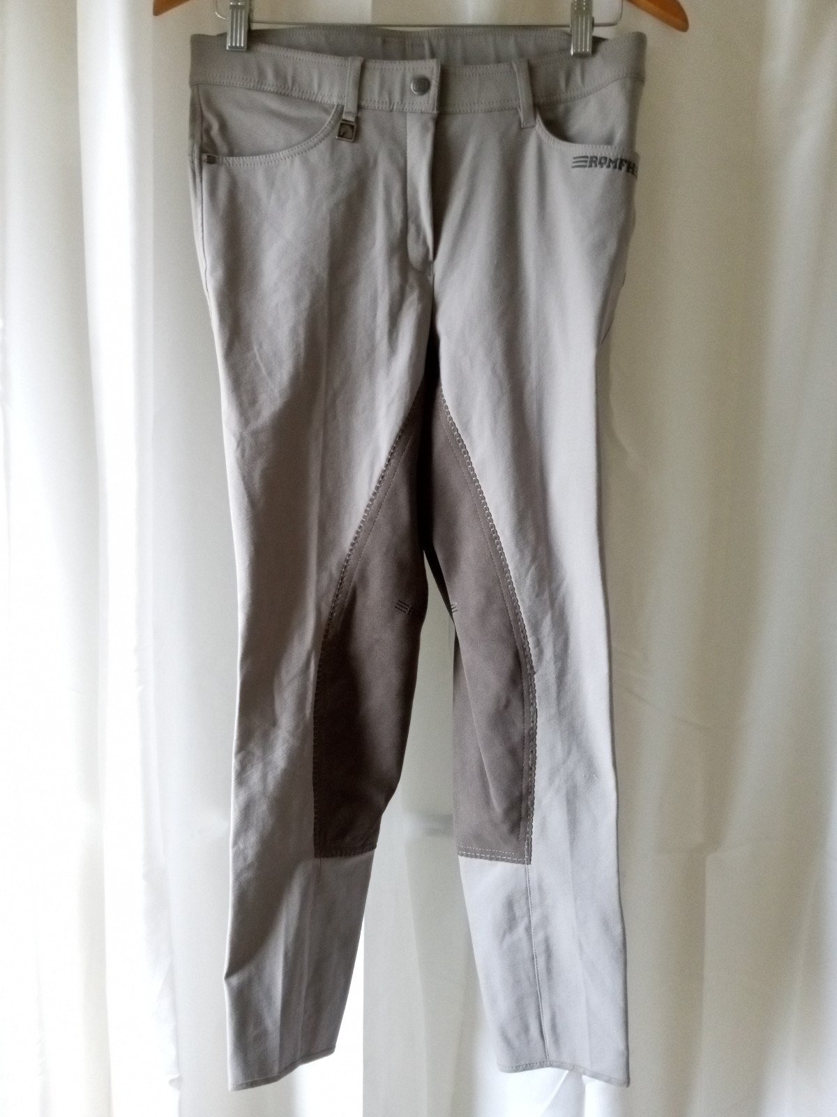 ROMFH Women's 30R Gray Equestrian Riding pants