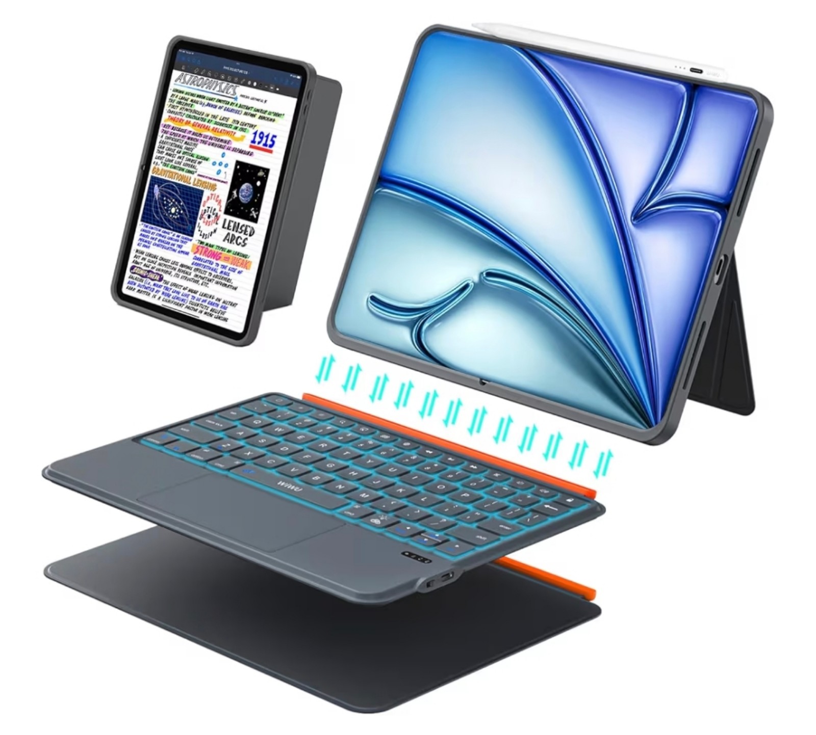 iPad Air 11 inch Case with Keyboard (M3 M2 2025 2024),Pro 11,iPad A16 11th/10th