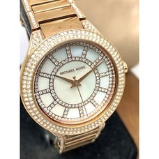 Michael Kors Women's Watch MK3313 Kerry Quartz Mother of Pearl Rose Gold Steel