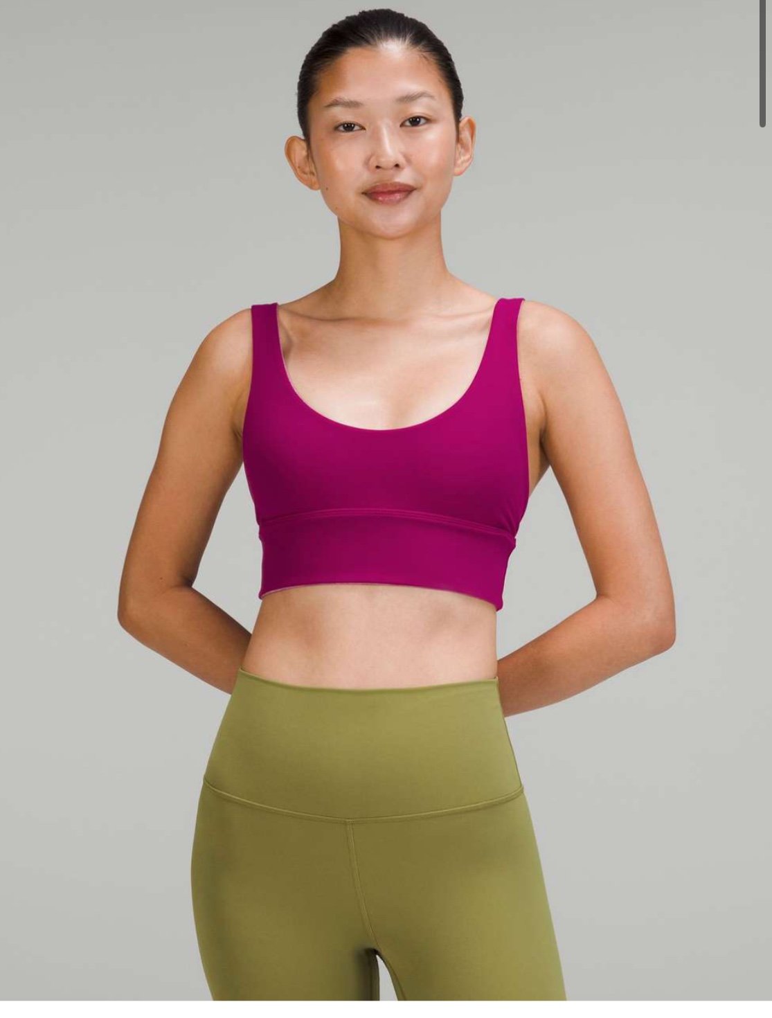 NWT Lululemon Align Reversible Bra *Light Support, A/B Cup - Size 8 - Magenta