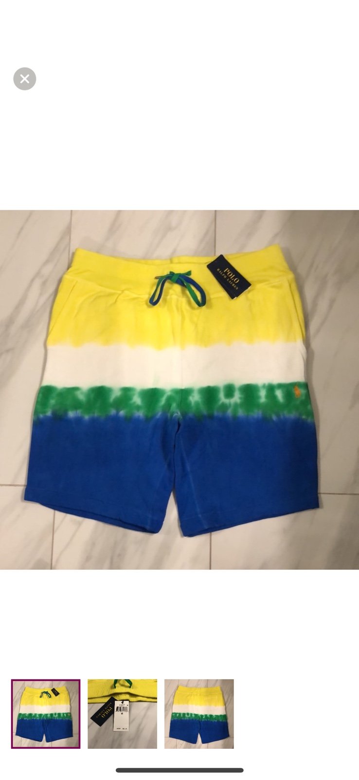 Men’s Polo Ralph Lauren Tie Dye Fleece Shorts