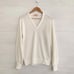 Vintage Arnold Palmer - Ivory V-neck acrylic pullover sweater, L