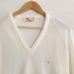 Vintage Arnold Palmer - Ivory V-neck acrylic pullover sweater, L