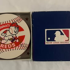 Rare Vintage Set Of 6 Cincinnati Reds Coasters Authentic MLB Merchandise.