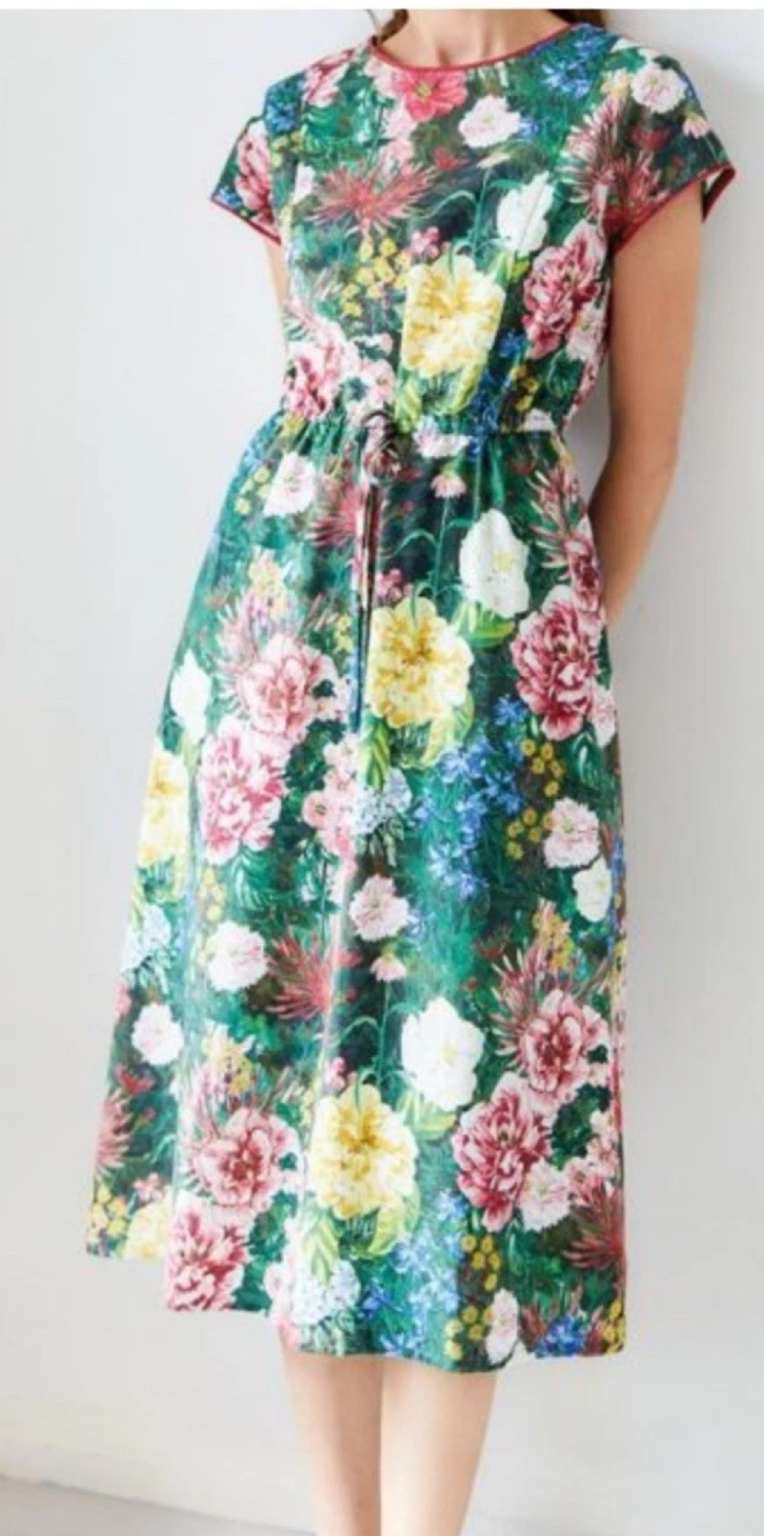 Thought Green Leolani Floral Dress Size 10/38