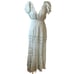 Free People x BHLDN Waterlily Sage Metallic Maxi Dress Size Small
