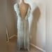 Free People x BHLDN Waterlily Sage Metallic Maxi Dress Size Small