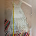 Free People x BHLDN Waterlily Sage Metallic Maxi Dress Size Small