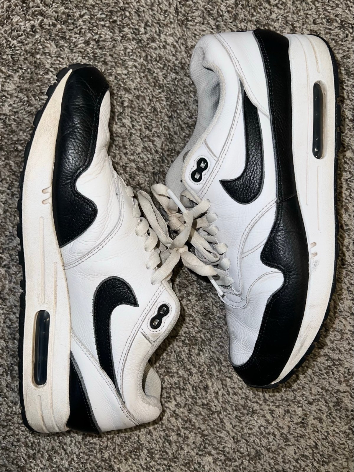 Nike Air Max 1 Black White Nike By You Custom - Men’s 10.5 / Womens 12