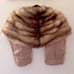 Vintage Papathoma Bros Mink Stole Wrap Fur Shrug Lined w/ Pockets Athens Greece