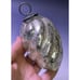 4 1/2 Vintage Crackle Mercury Glass Repr. Kugel Style Silver Ornament Christmas