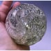 4 1/2 Vintage Crackle Mercury Glass Repr. Kugel Style Silver Ornament Christmas