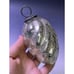4 1/2 Vintage Crackle Mercury Glass Repr. Kugel Style Silver Ornament Christmas