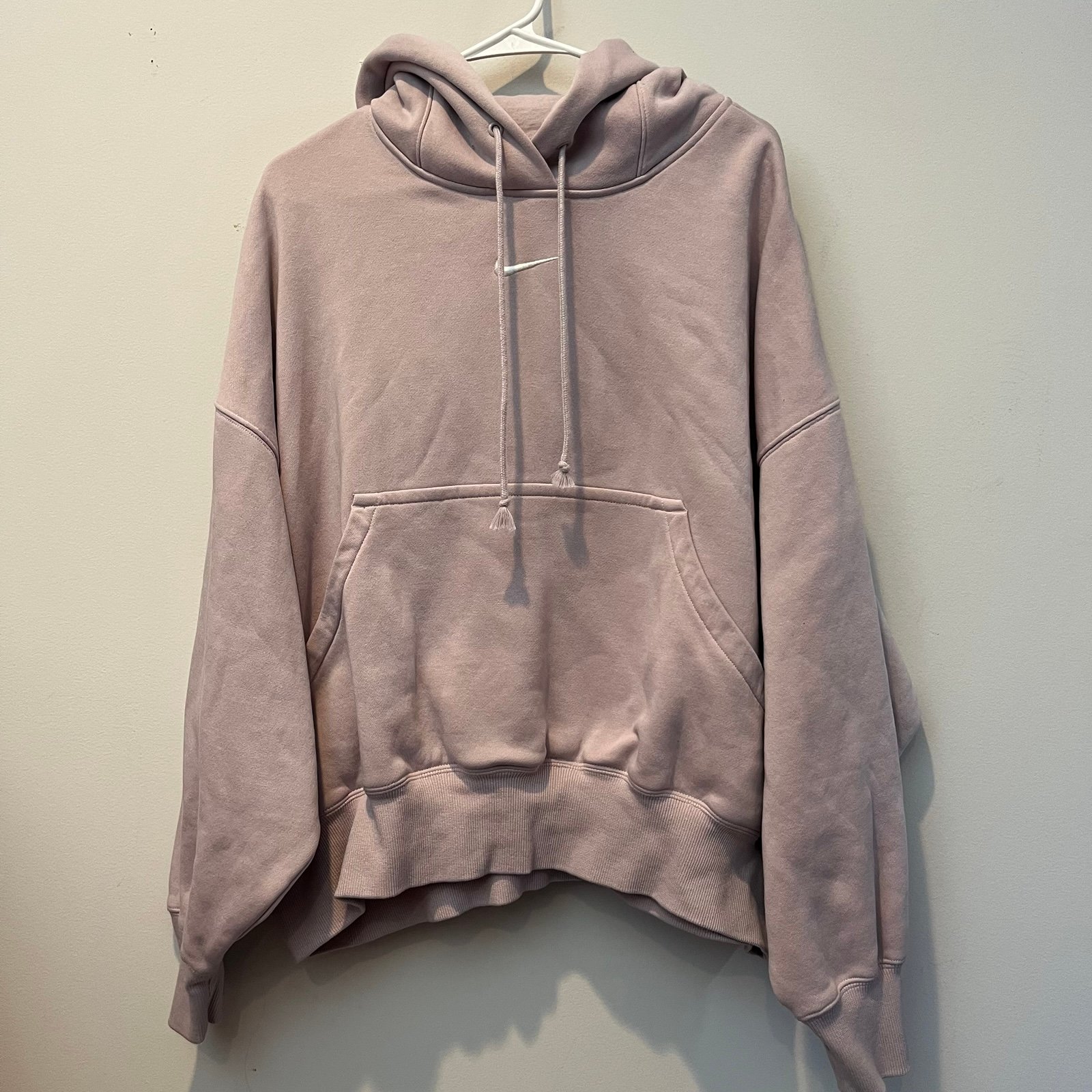 Nike Oversized Hoodie Women's Large Center Swoosh Light Purple