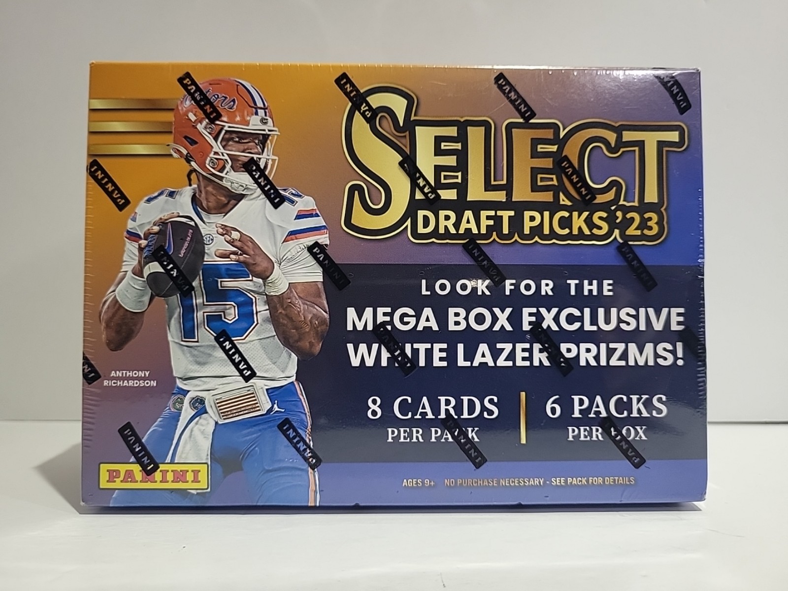 2023 Panini Select Draft Pick Football Trading Card Mega Box. Factory Sealed