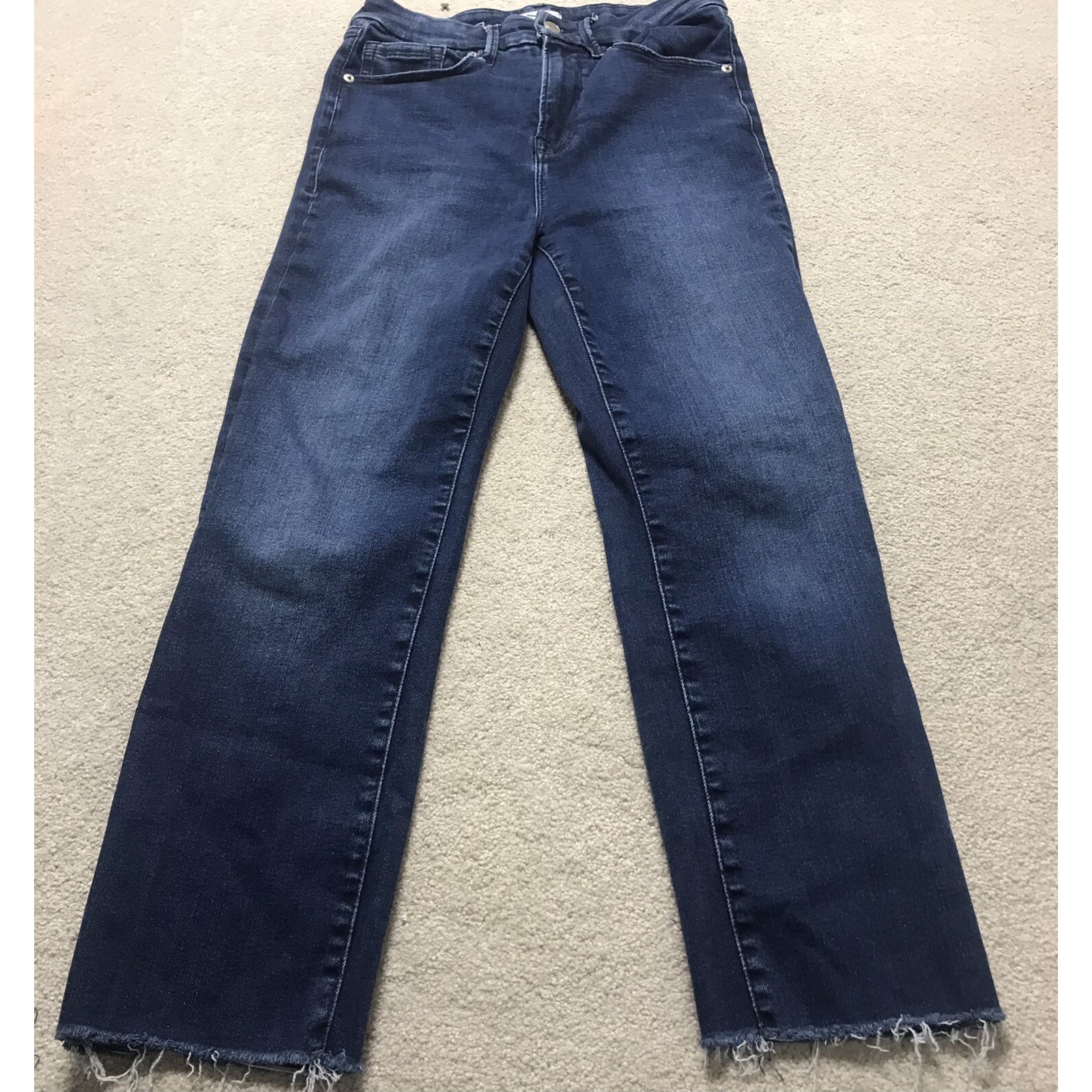 Good American Womens Blu Size 6-12 Inseam 23in StyleGCLAF478T Indigo448 Jeans